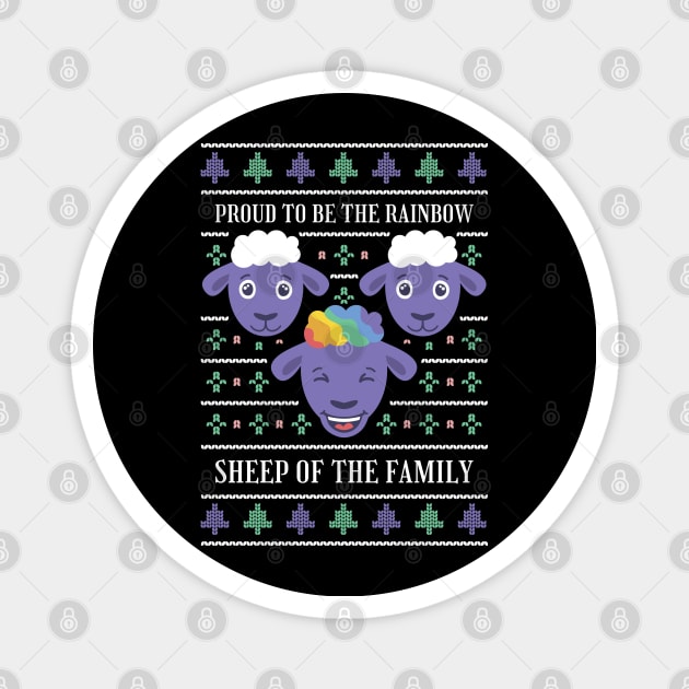 RAINBOW SHEEP Magnet by madeinchorley